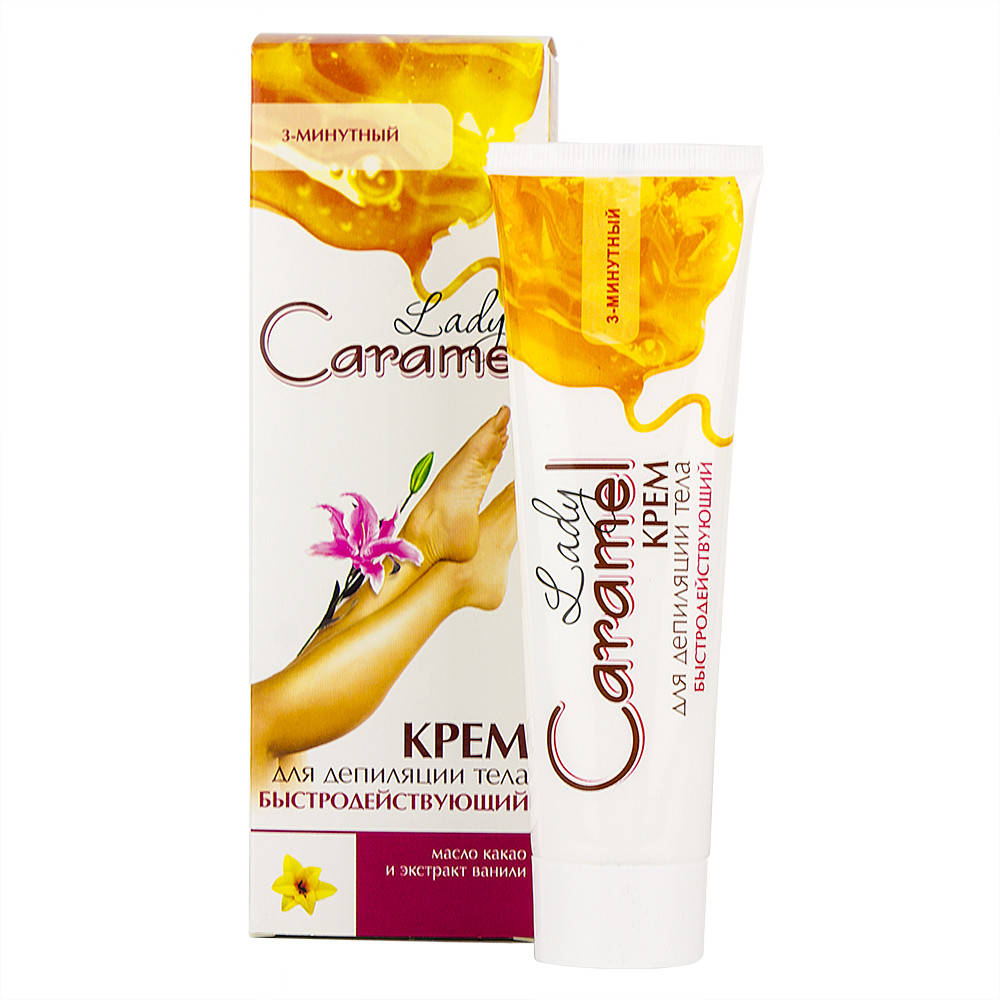 

Крем для депіляції "Швидкодіючий" 100мл Lady Caramel, Белый