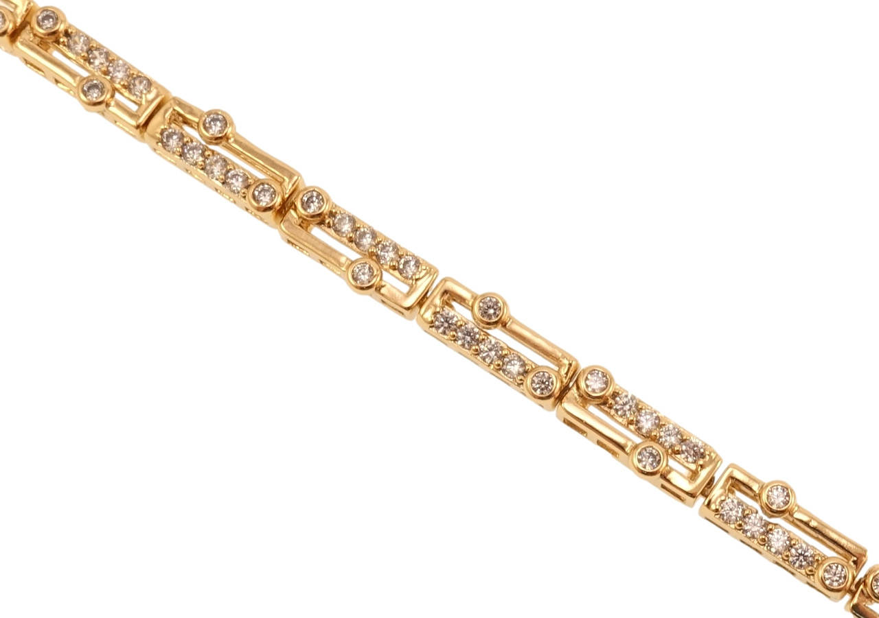 

Браслет Xuping Позолота 18K "Единство" длина с доп.замком 17,19.5см х 4мм