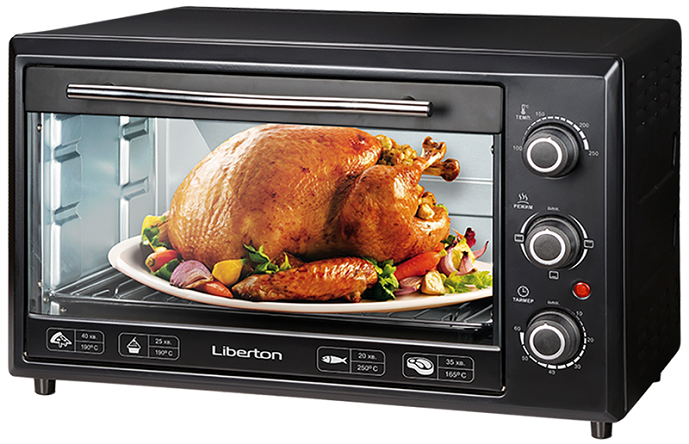 

Электропечь LIBERTON LEO-351 Black 35 л. 1800 Вт.