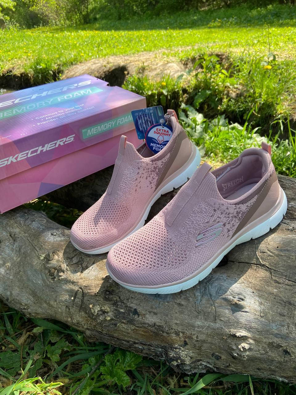 

Женские слипоны Skechers Summit оригинал. 36, Розовый