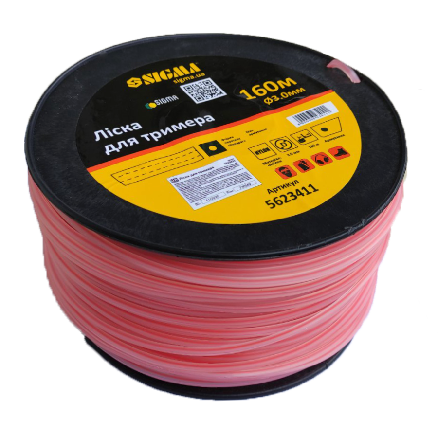 

Жилка для триммера, 3,0 мм, армована квадрат (160 м)