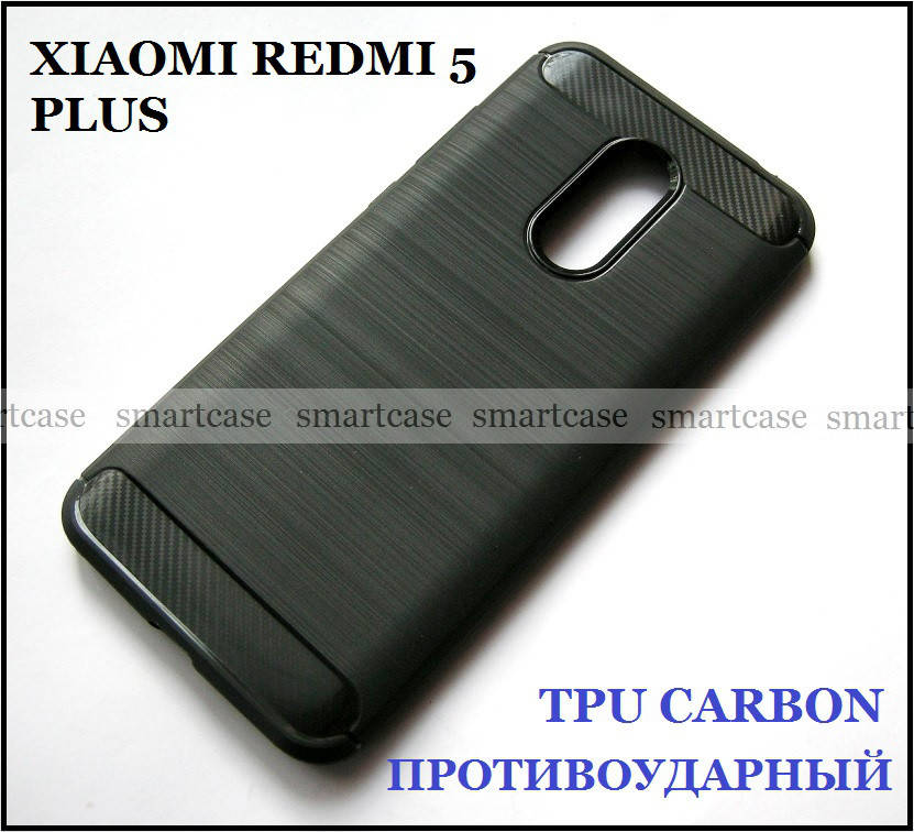 

Черный чехол бампер на Xiaomi Redmi 5 Plus 5.99 дюймов черный