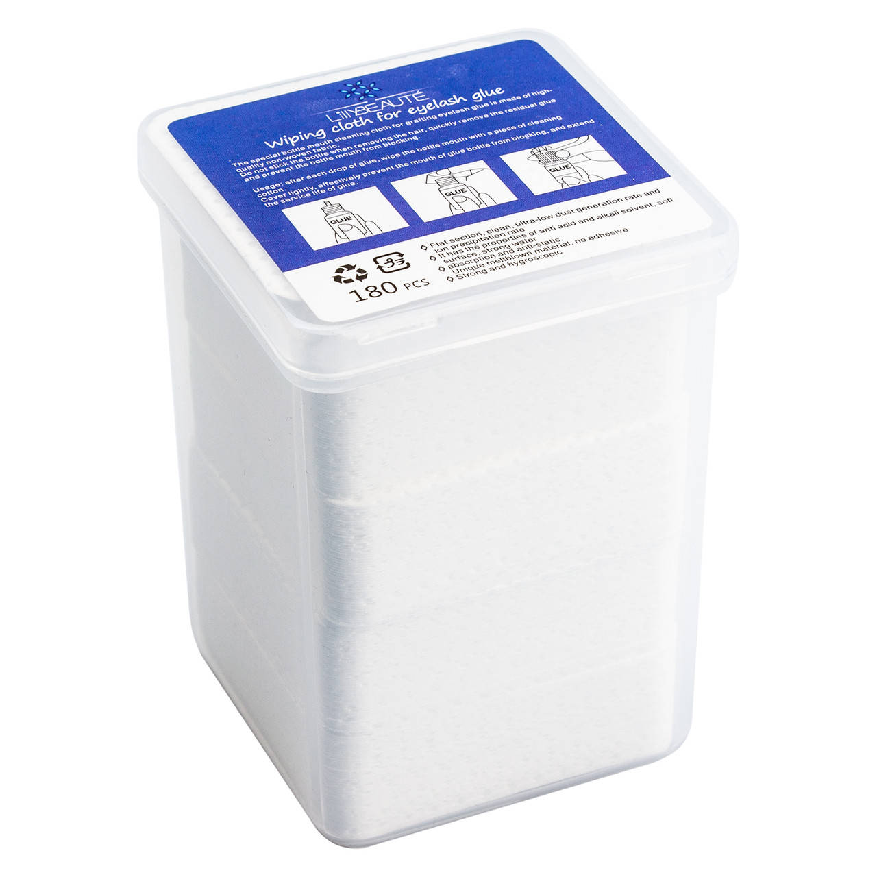 

Салфетки перфорированные безворсовые Lilly Beaute 5х5 см в контейнере, 200 шт.