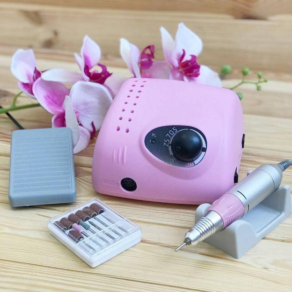 

Фрезер для маникюра Bucos Nail Drill ZS-705 PINK 65 Ватт, 35 000 об, Розовый