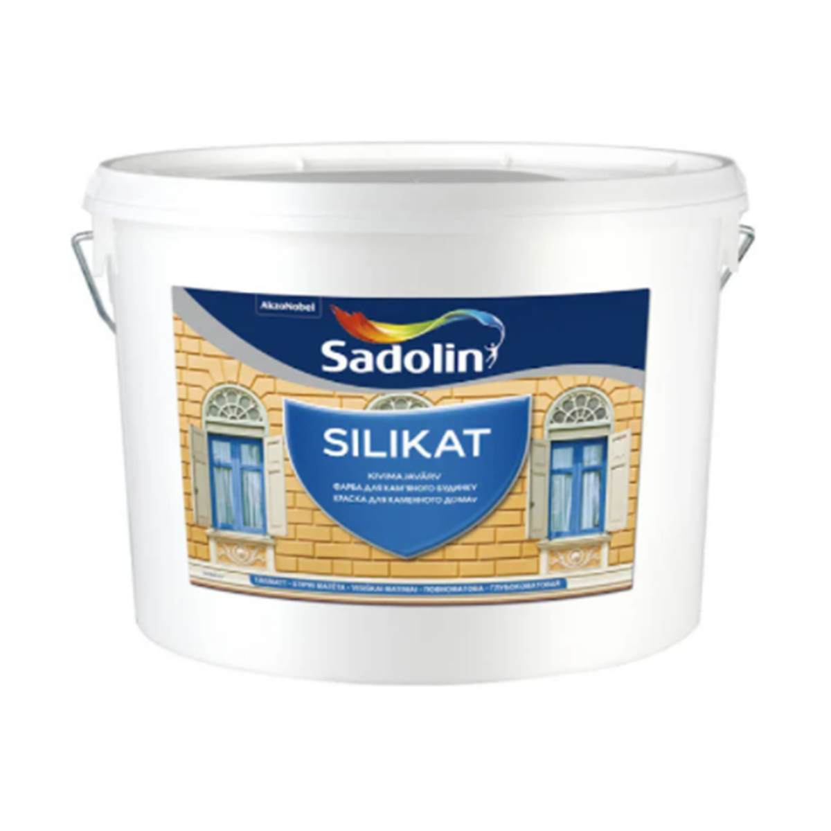 

Силикатная краска Sadolin Silikat 10л (Садолин Силикат), Белый