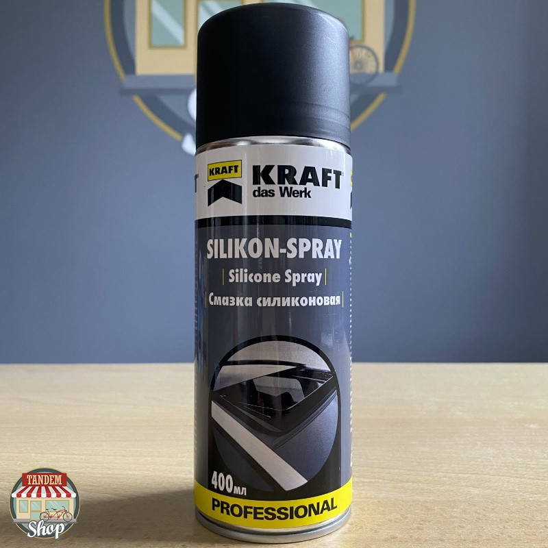 

Силиконовая смазка Kraft, 400 мл Аэрозоль