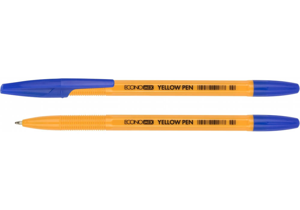 

Ручка кулькова Economix YELLOW PEN синя
