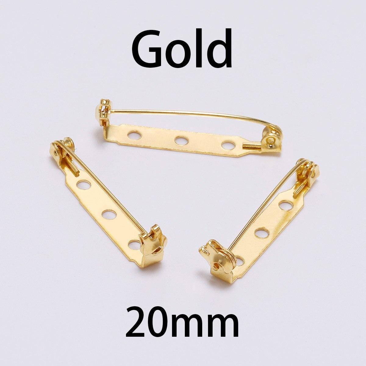 

Застежка для броши 20 мм*1 шт (Gold), Золотистый