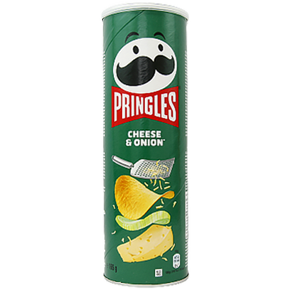 

Чіпси Прінглс з сиром та цибулею cheese&onion Pringles 165g 19шт/ящ (Код : 00-00005346)