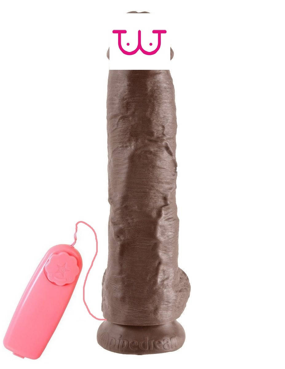 

Коричневый фалос на присоске с вибрацией Star orgasm 19см