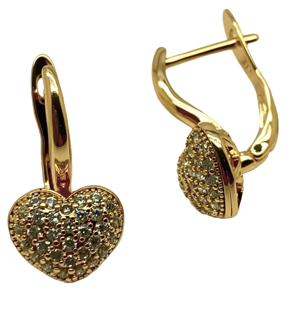 

Серьги гвоздики Xuping. 18k. 20х10 мм