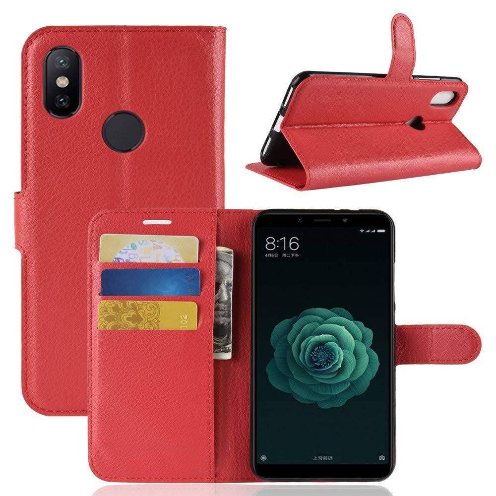 

Чехол-книжка Litchie Wallet для Xiaomi Mi 6X / Mi A2 Красный