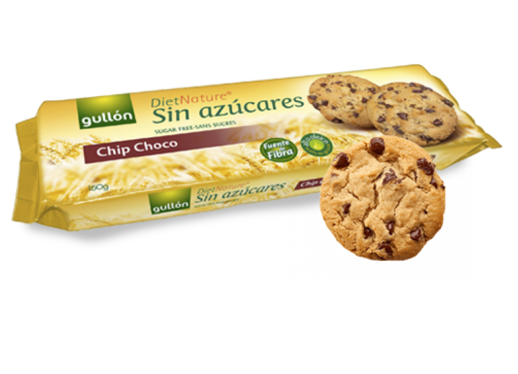 

Печенье без сахара с кусочками шоколада Gullon Diet Nature Chip Choco Испания 150г