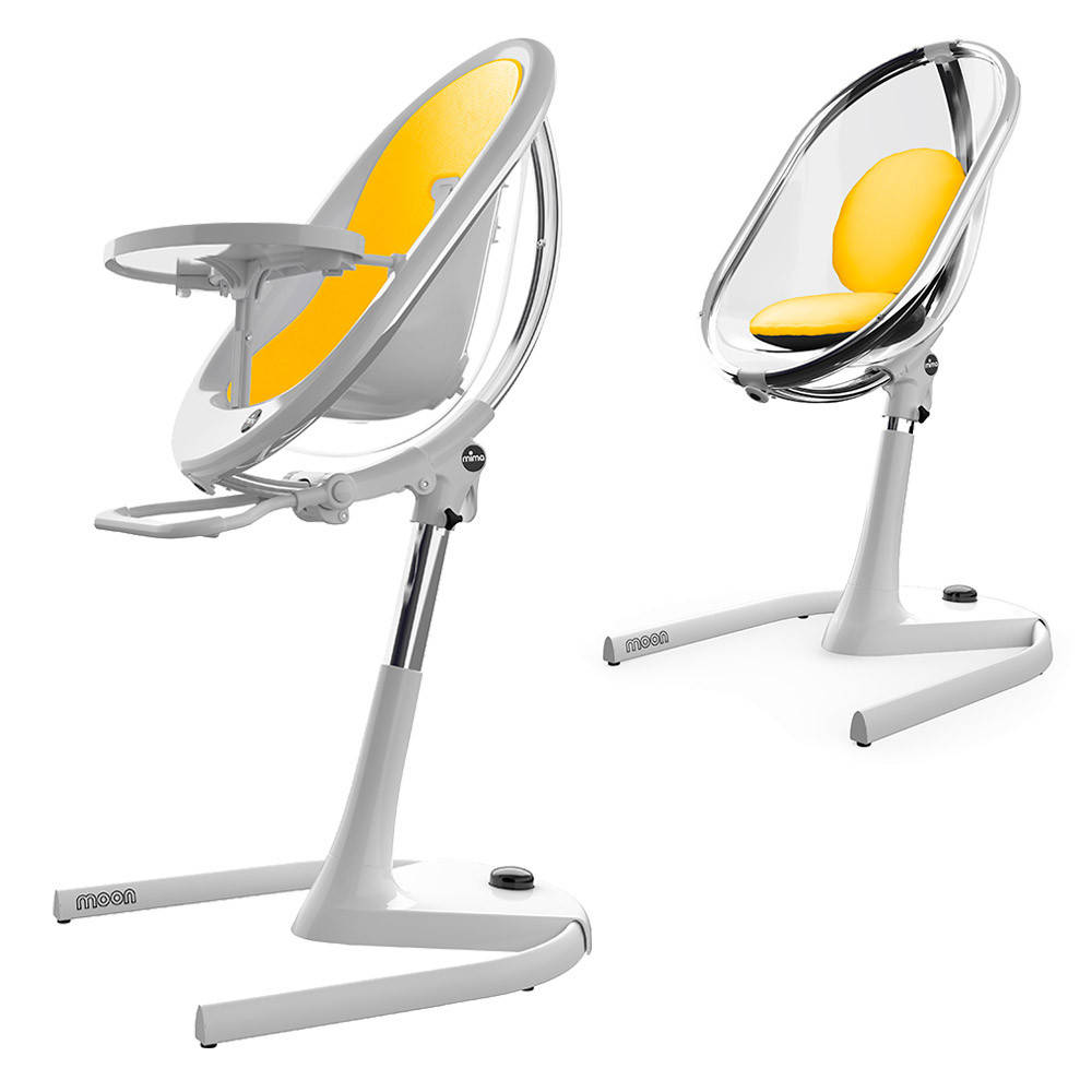 

Стульчик для кормления Mima Moon Yellow, White