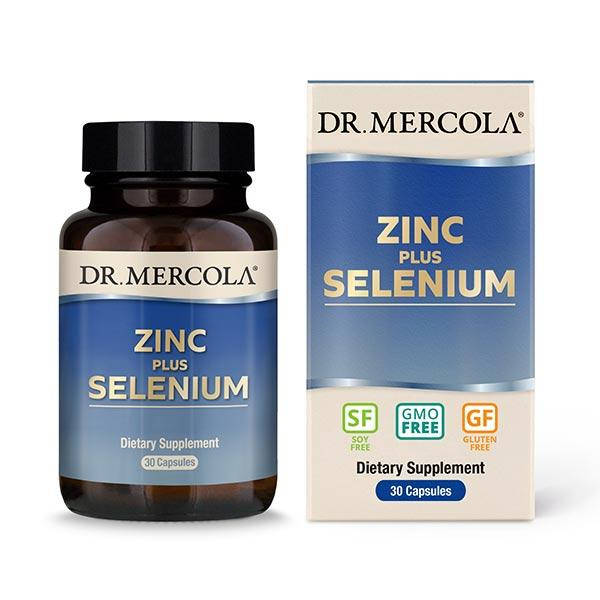 

Витамины и минералы Dr. Mercola Zinc plus Selenium, 30 капсул