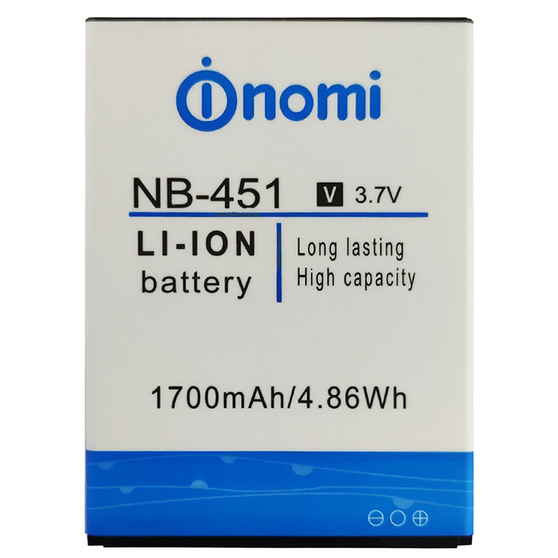 

Оригинальный аккумулятор NB-451 для Nomi i451 Twist 1700mAh