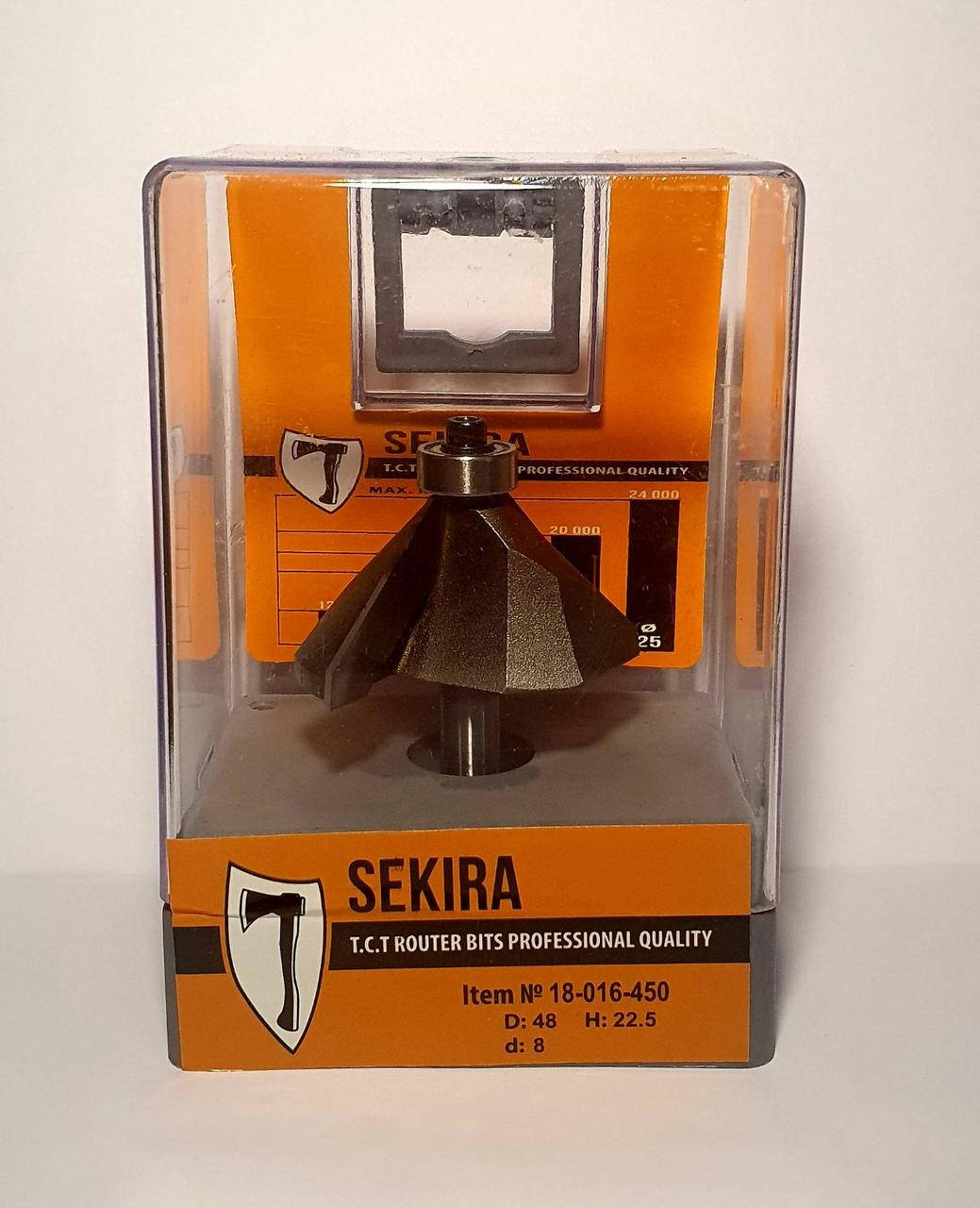 

Фреза SEKIRA D48 О45 h23 d8 кромочная конусная (18-016-450)
