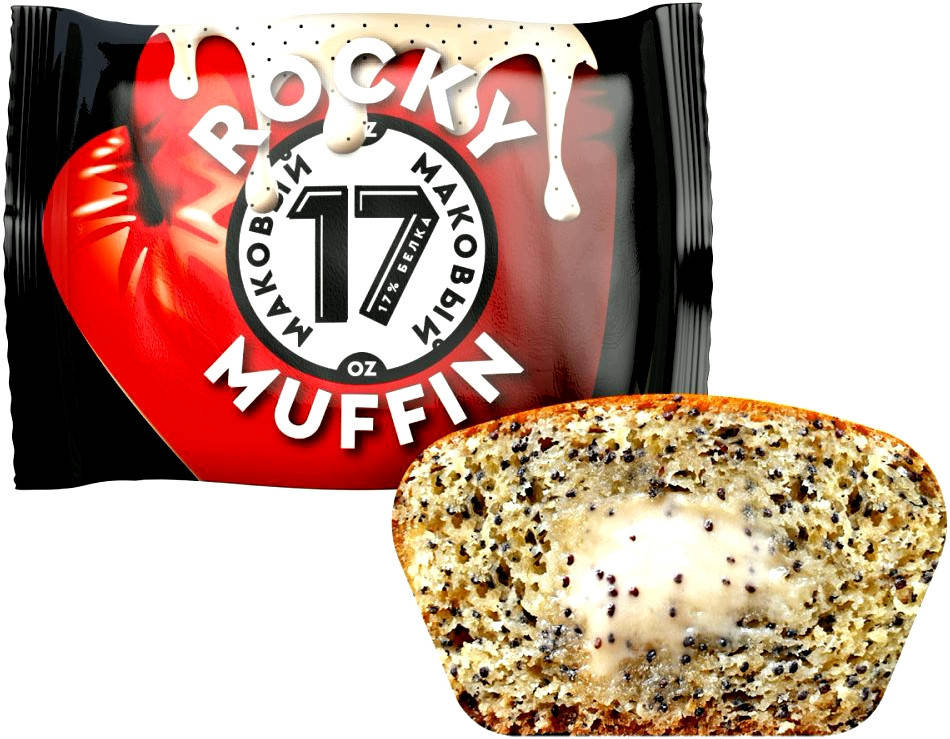 

Протеиновый маффин Mr. Djemius ZERO ROCKY MUFFIN "Маковый" (55 грамм)