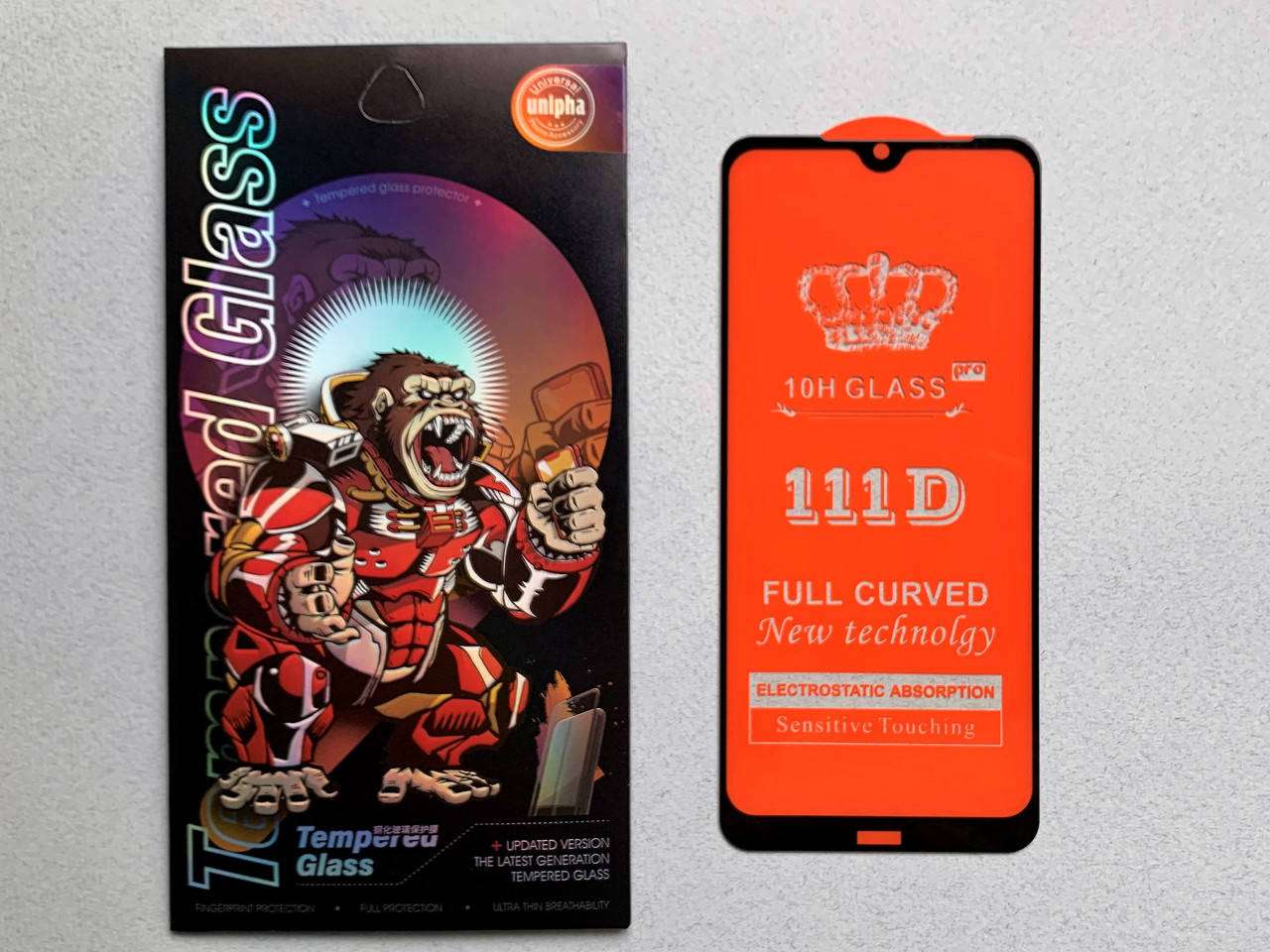 

Xiaomi Redmi Note 8T стекло защитное 111D полная проклейка, Черный
