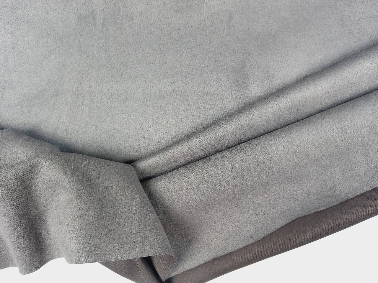 

Ткань замш на дайвинге, цвет серый