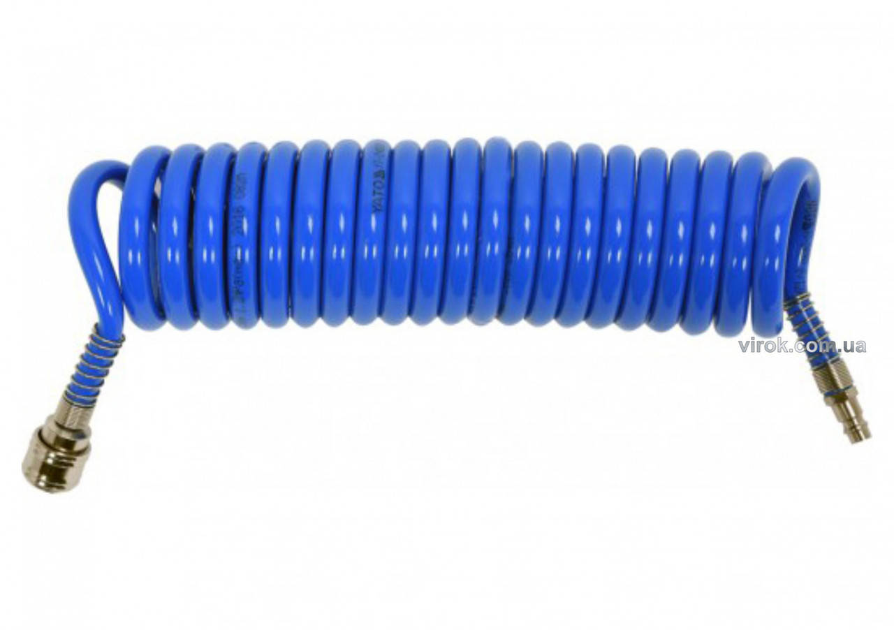 

Шланг пневматический спиральный полиуретановый YATO 8 х 12 мм 5 м YT-24207