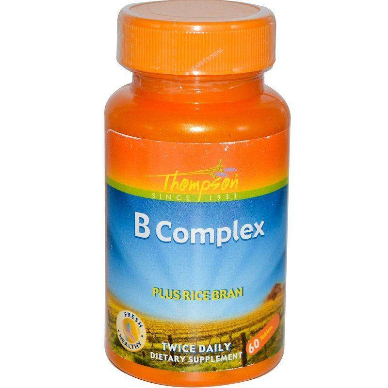 

Витаминный B-комплекс с рисовыми отрубями (B-Complex plus rice bran) 60 таблеток
