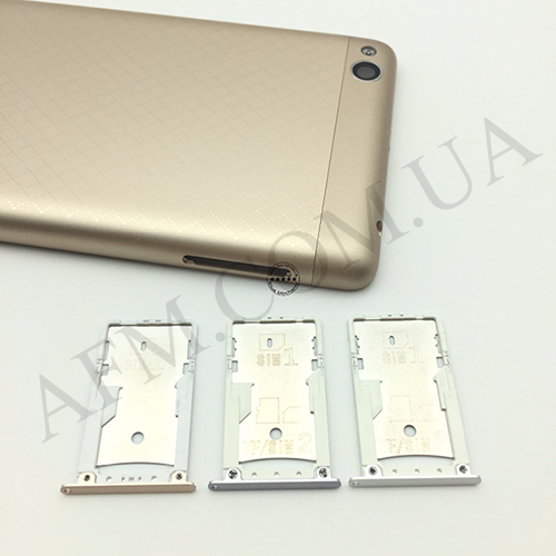 

Держатель SIM- карты и карты памяти Xiaomi Redmi 3/ Redmi 3S серый