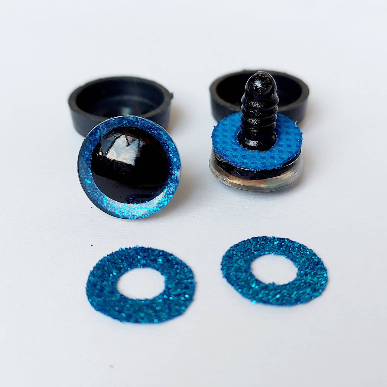 

Глазки трапеция (второй сорт)голубые безопасные 16 мм, пара