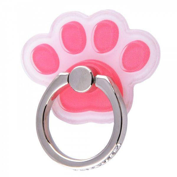 

Кольцо подставка для телефона "Лапка" Gold Crown, Розовый