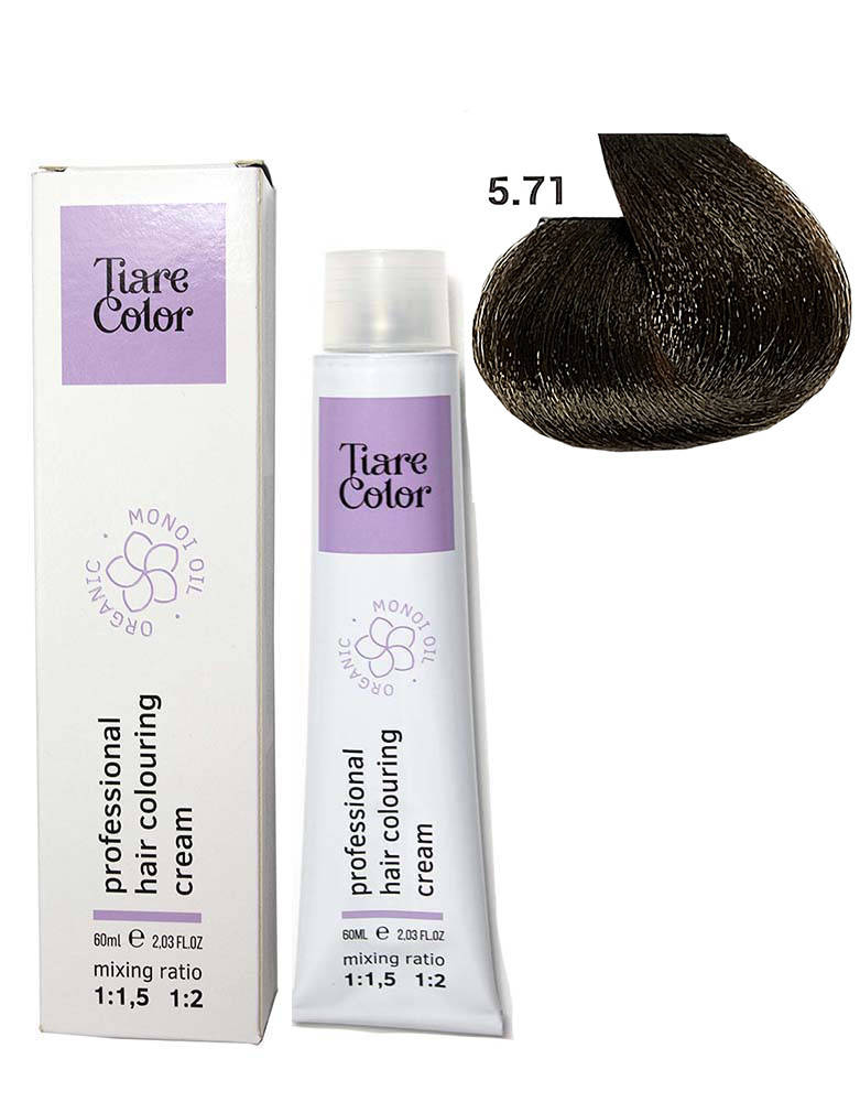

5.71 Крем-фарба для волосся TIARE COLOR Hair Colouring Cream 60 мл