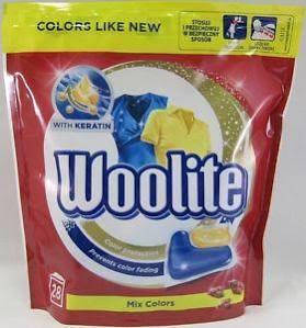 

Гель-капсули для прання Woolite, 28шт(Mix Colors)