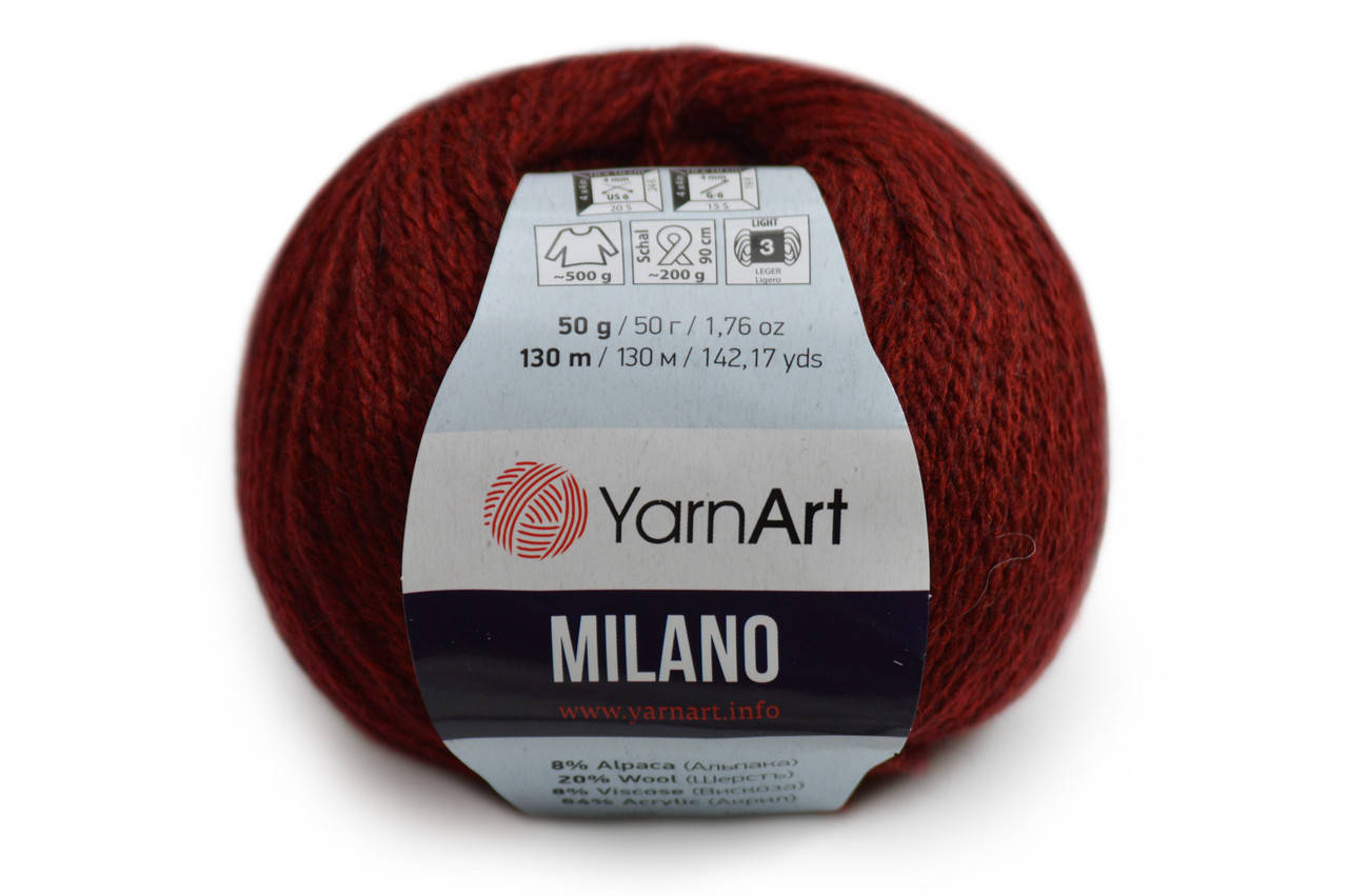 

YarnArt Milano, Вишня №856, Бордовый