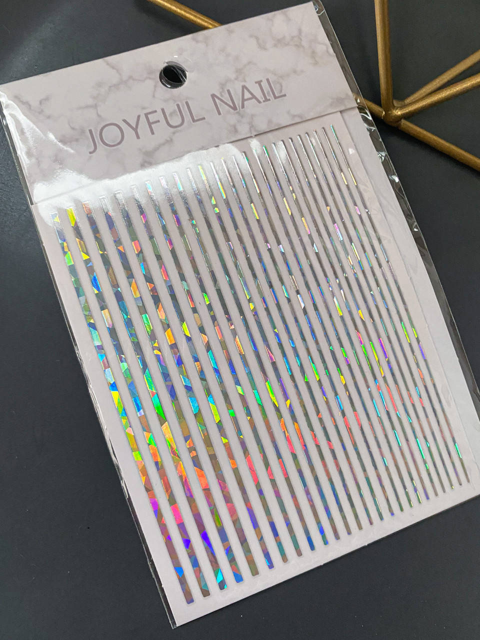 

Гибкая лента для ногтей, цвет серебро, Серый