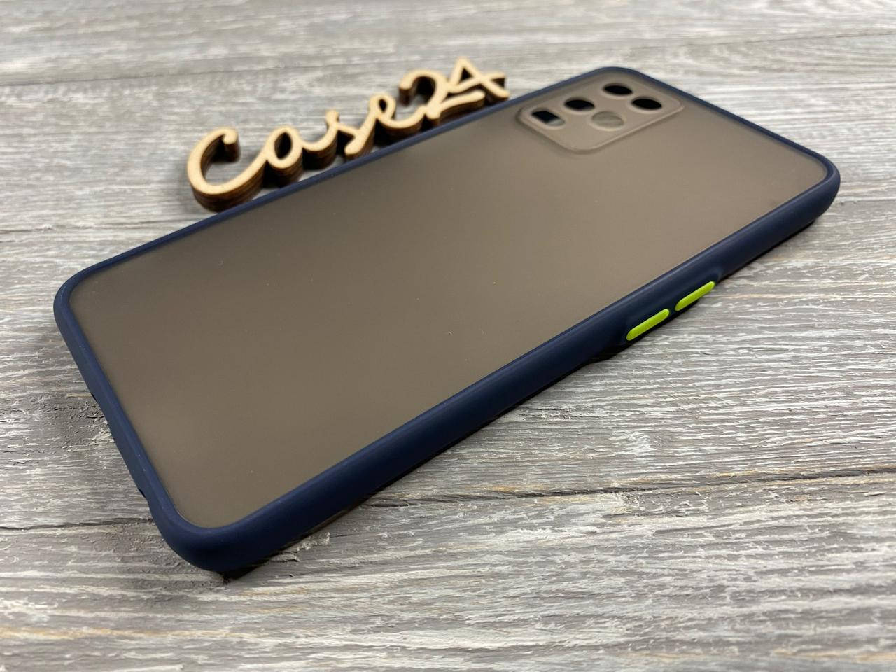 

TPU чехол накладка Matte Color Case (TPU) для OPPO A54 (5 цветов) синий