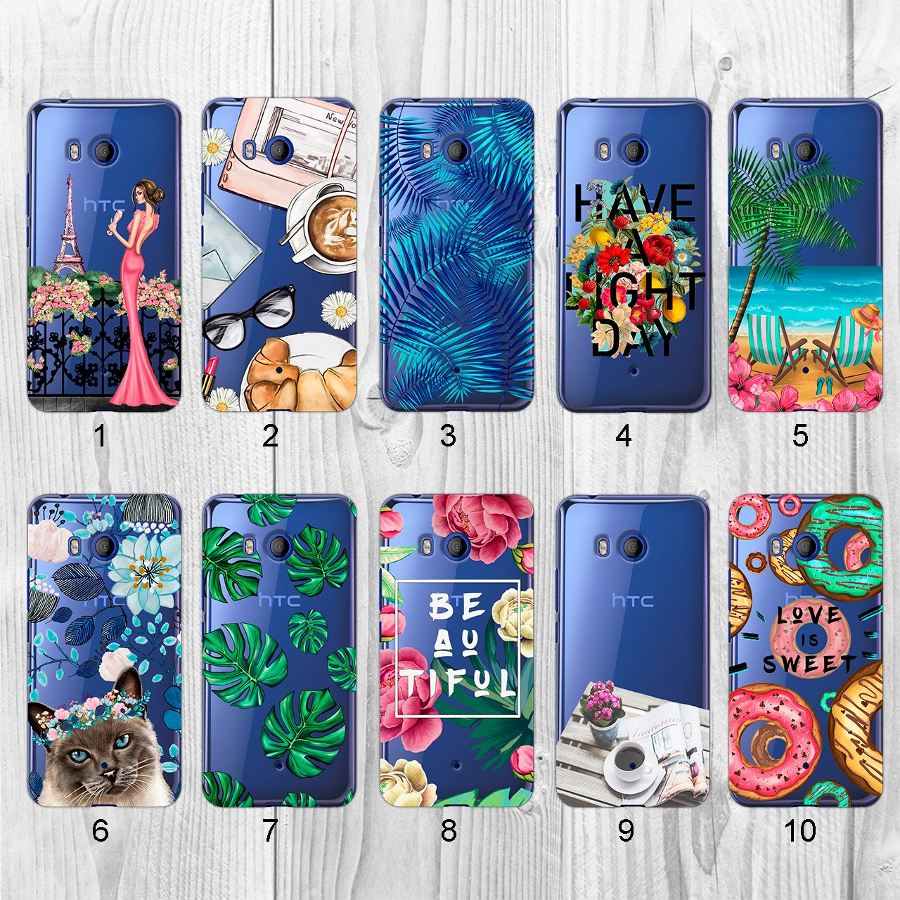 

Силиконовый чехол с рисунком для HTC U11 (new collection)