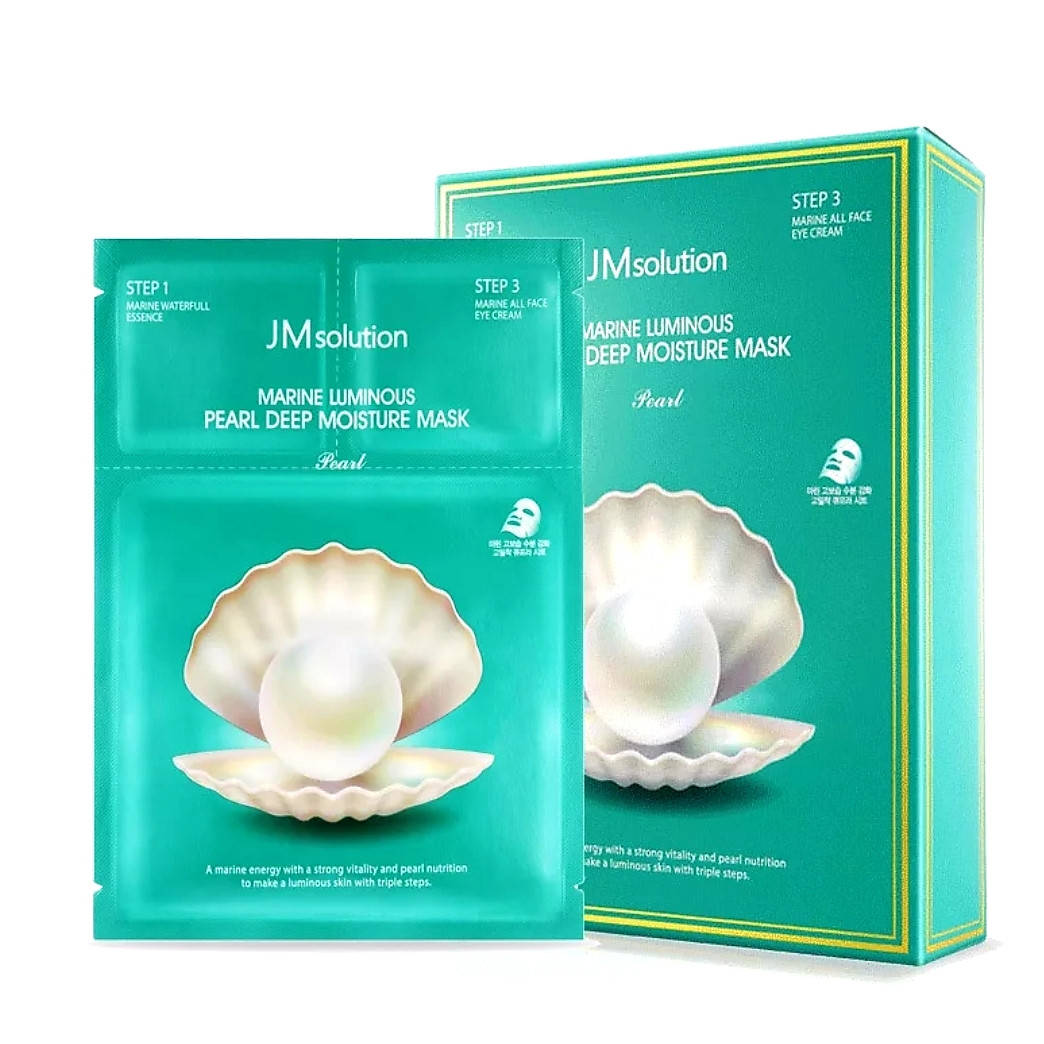 

Жемчужная маска для лица 40+ со светоотражающими частицами