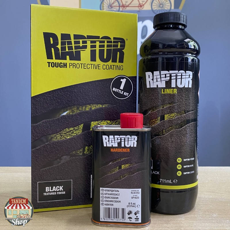 

Защитное покрытие повышенной прочности (краска) U-POL RAPTOR™, 1 л Комплект Черный