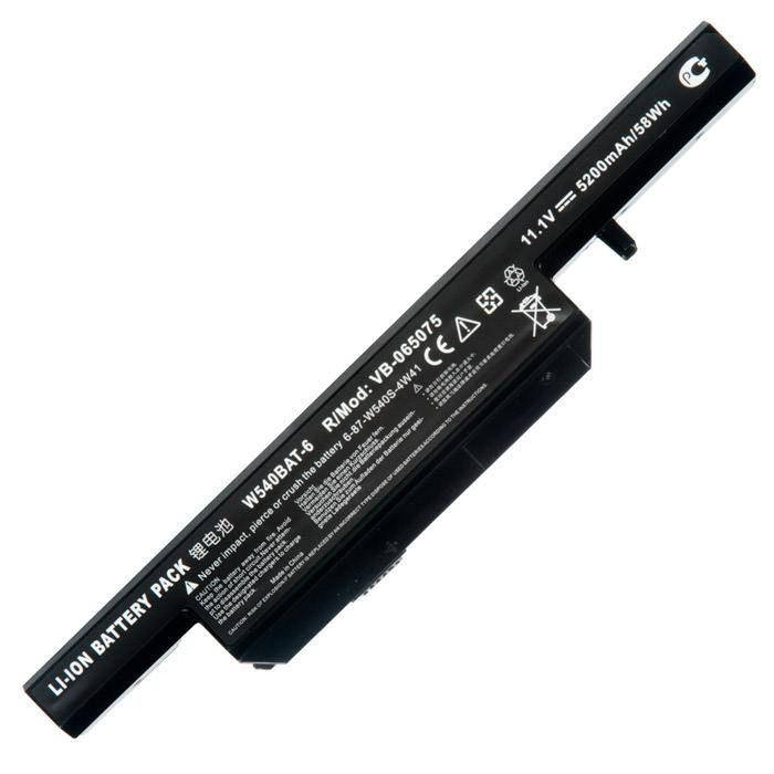 

Аккумулятор для ноутбука Clevo W540-3S2P / 11,1V 4400mAh, Черный