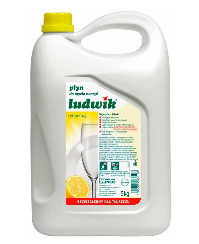 

Средство для мытья посуды Ludwik лимон, Людвик 5 л