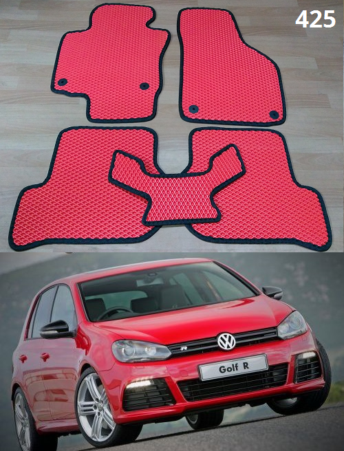 

Коврики ЕВА в салон Volkswagen Golf VI '09-12, Черный