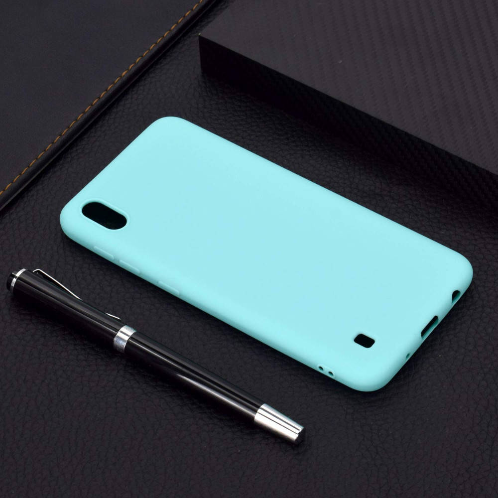 

Матовый чехол OneShot Samsung Galaxy A10 A105 (силиконовая накладка) Бирюзовый