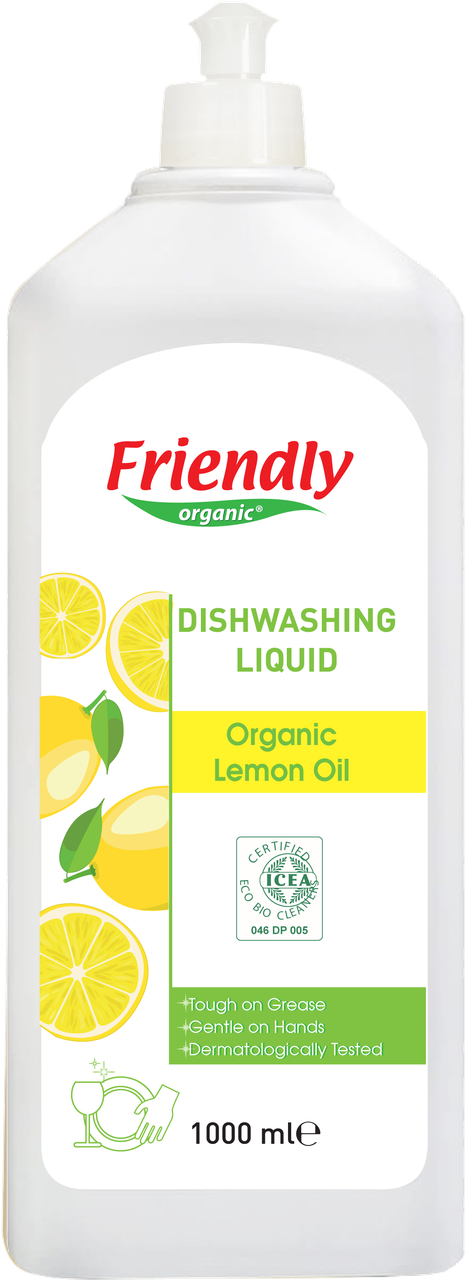 

Органическое средство для мытья посуды Friendly Organic c лимонным маслом 1000 мл