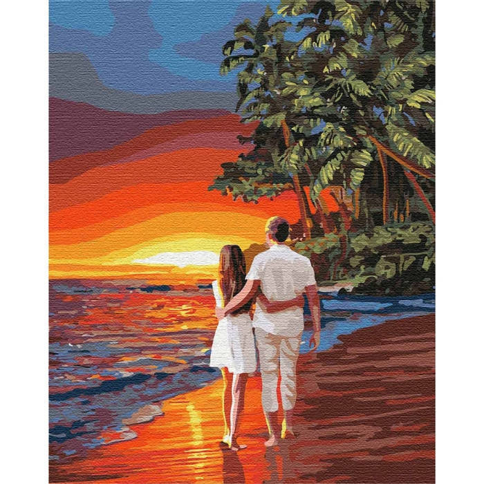 

Картина по номерам "Романтика на побережье" 40*50см (люди)