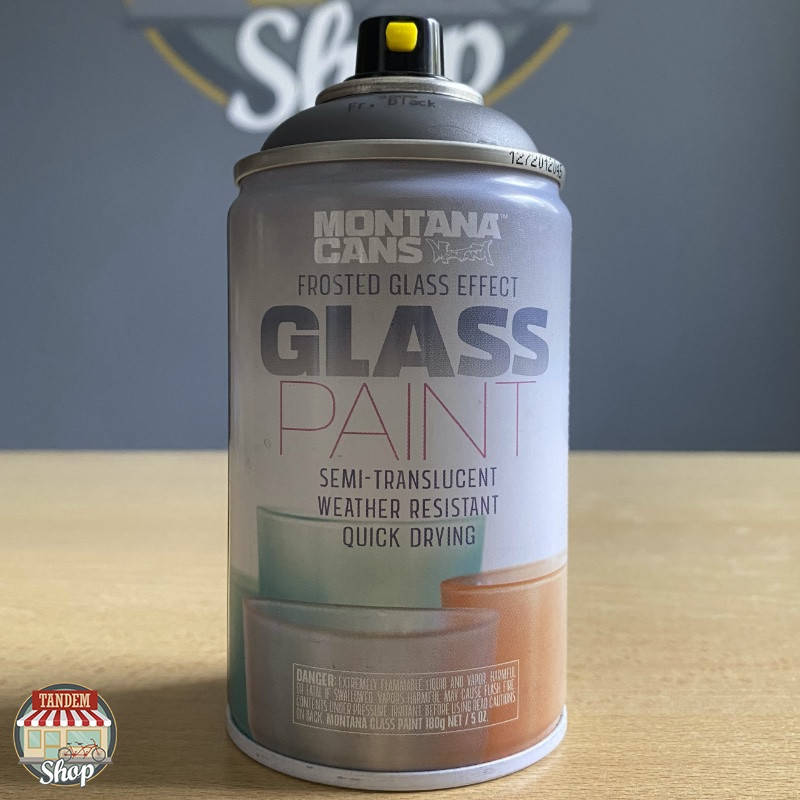 

Краска c эффектом матового стекла Montana Glass Paint, 250 мл Аэрозоль GP1210 Frosted/Matt Almond, Черный