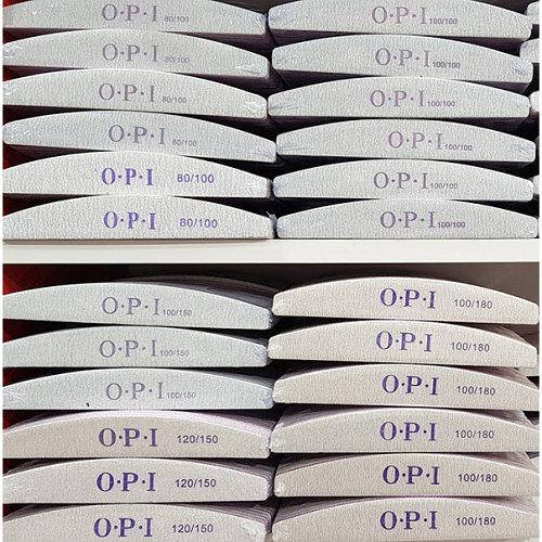 

Пилка пилочка для ногтей OPI 100/180 полукруг,серая 100 штук