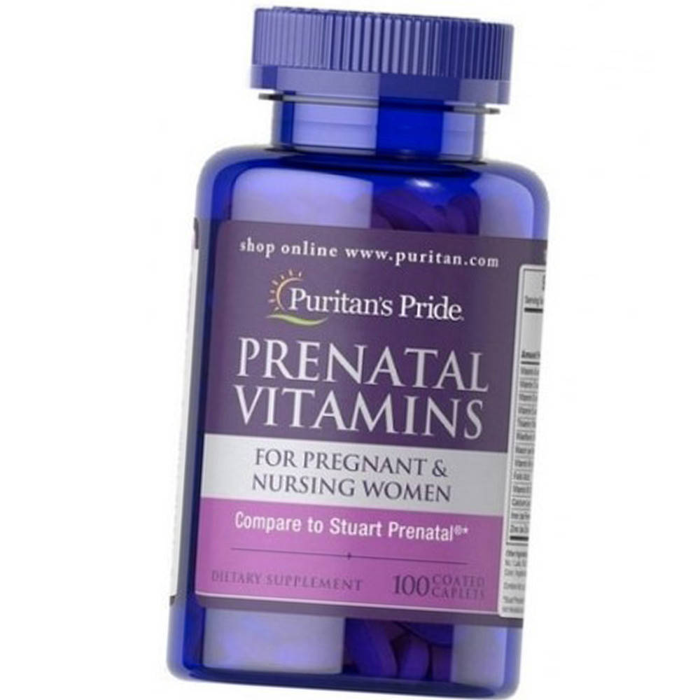 

Витамины для беременных и кормящих женщин Puritan's Pride Prenatal Vitamins 100 таб