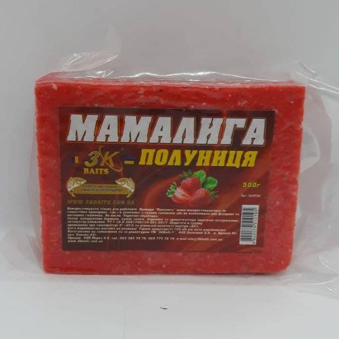 

Мамалыга универсальная (клубника). Кукурузная. 3K Baits. 500г