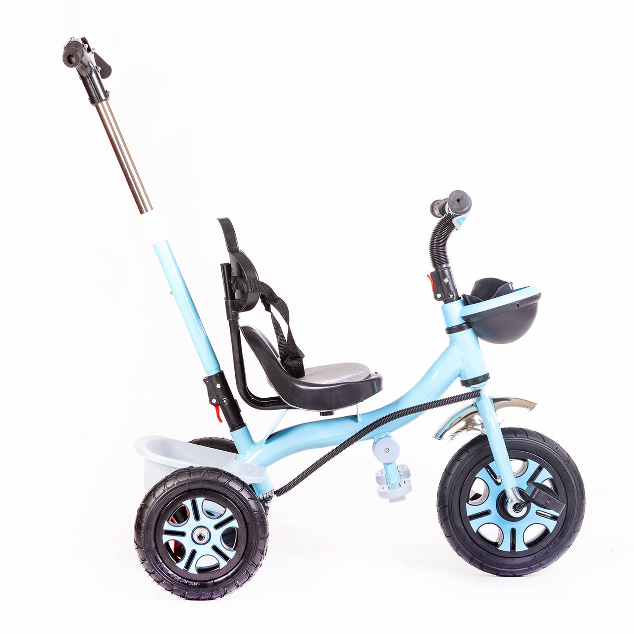 

Детский трехколесный велосипед с родительской ручкой Modern Bike голубой