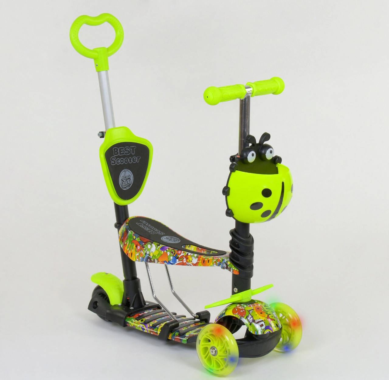

Самокат 5в1 55945 Best Scooter салатовый 84220