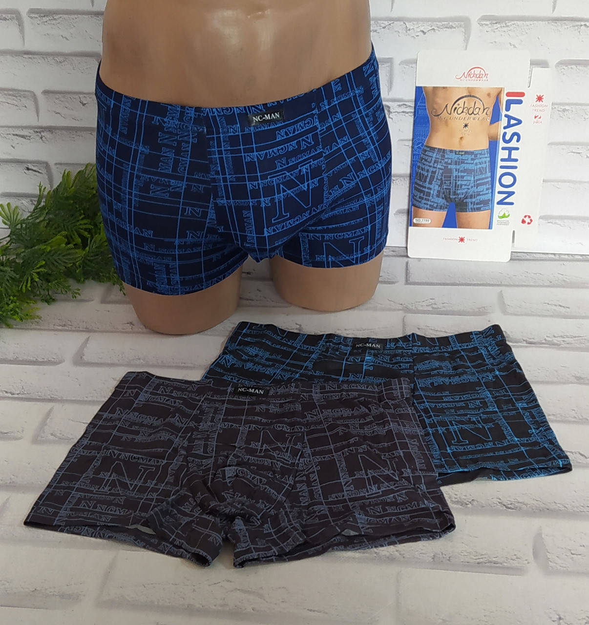 

Трусы мужские боксеры L (46-48) NC-MAN (7793), Белый